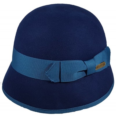 s Fall Winter 100% Wool Felt Cloche Bucket Trilby Floppy Fedora Hat Blue  eb-97311077